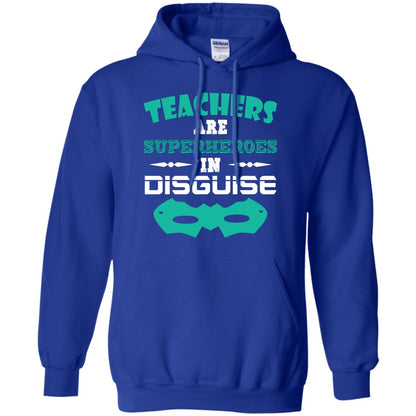 Teachers Are Superheroes In Disguise Movie Lover T-shirt Royal