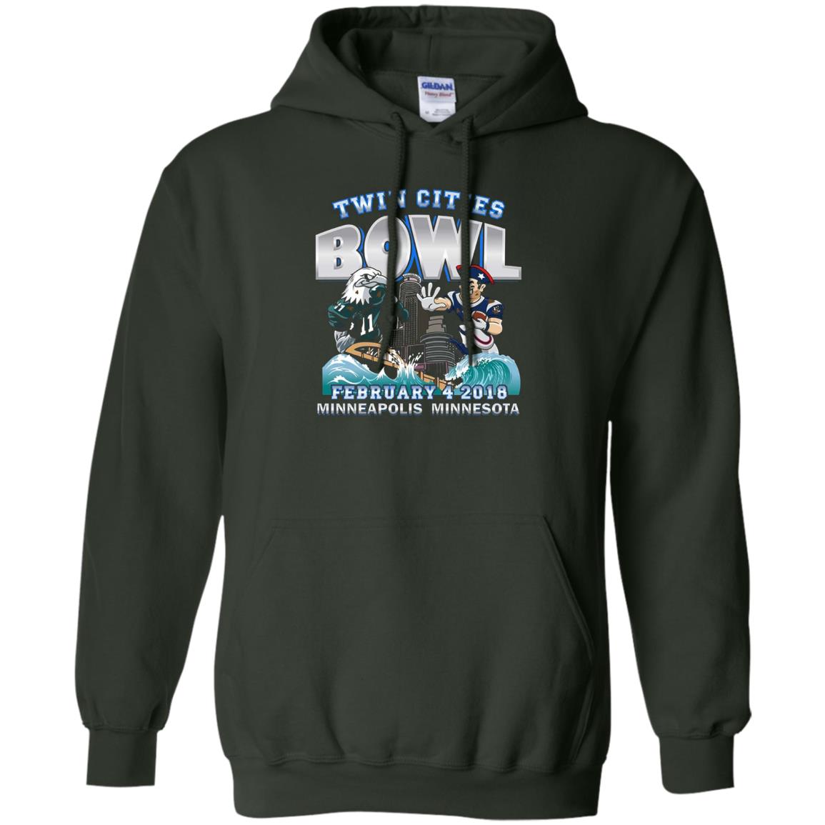 Football Lover T-shirt Twin Cities Bowl Forest Green
