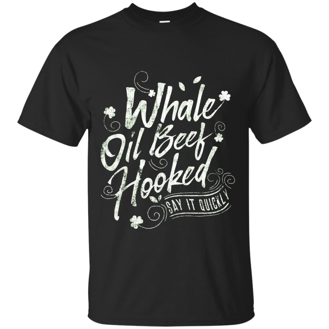 Whale Oil Beef Hooked T-shirt Black