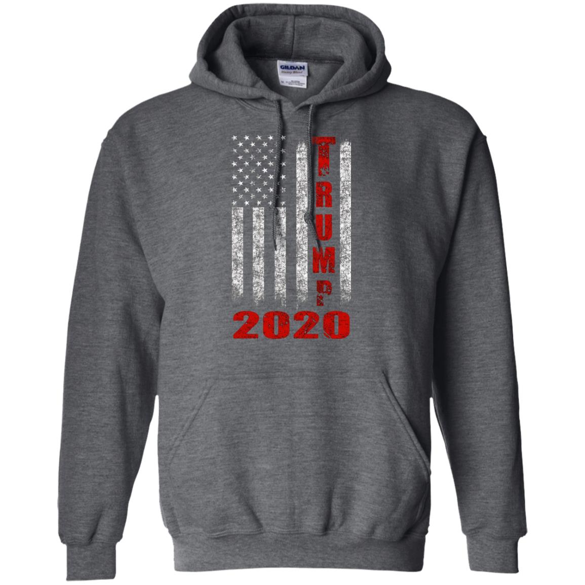 American Flag Vintage Design Trump 2020 T-shirt Dark Heather