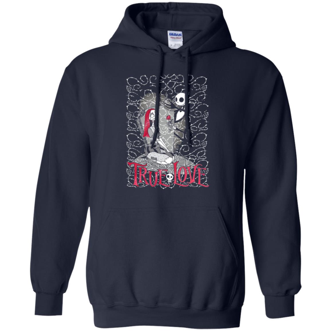 Nightmare Before Christmas True Love Halloween T-shirt Navy