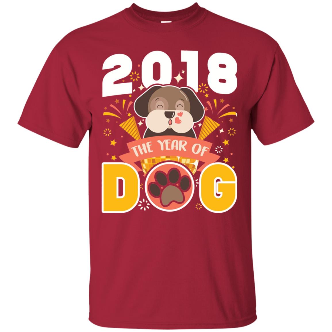 Funny Chinese New Year T-shirt 2018 The Year Of Dog Cardinal