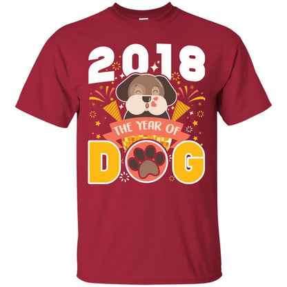 Funny Chinese New Year T-shirt 2018 The Year Of Dog Cardinal