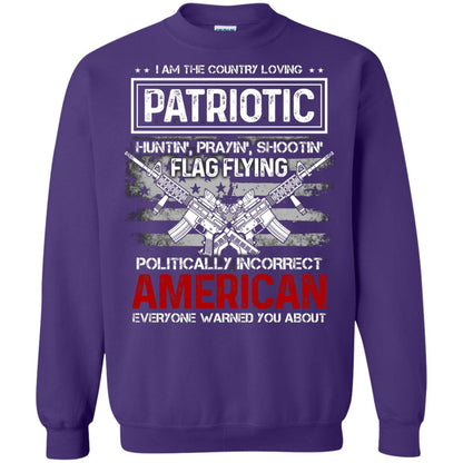 Politically Incorrect American Everyone Warned You About Military Shirt Purple