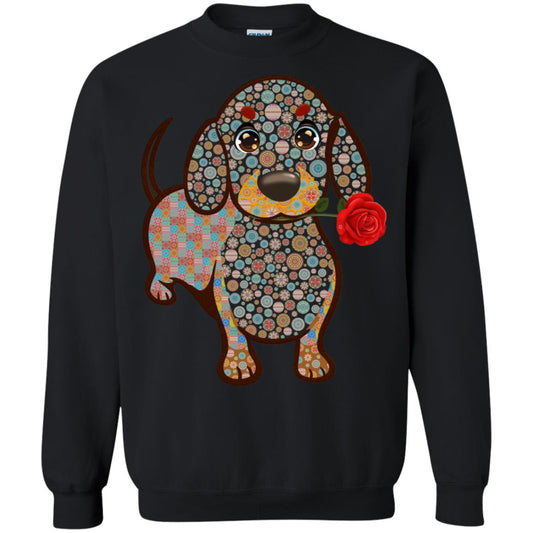 Dachshund Quilts Idea Gift Shirt For Mens Womens Black