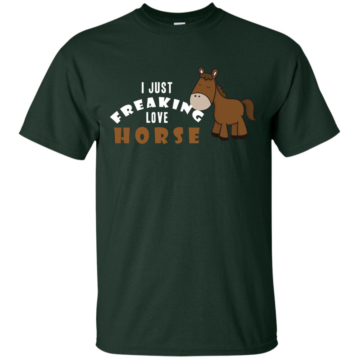 I Just Freaking Love Horse Shirt Forest
