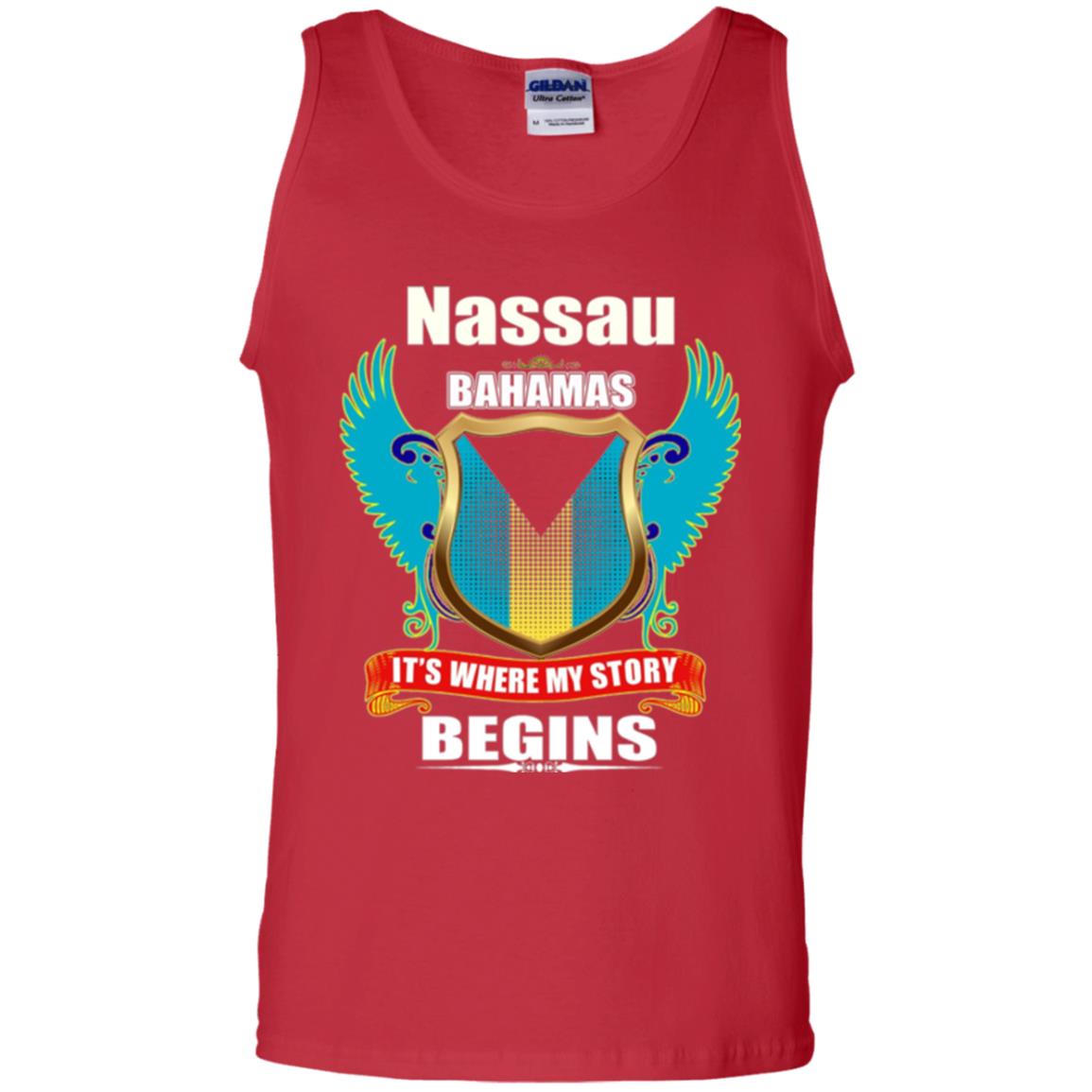 Bahamian T-shirt Nassau Bahamas T-shirt Red