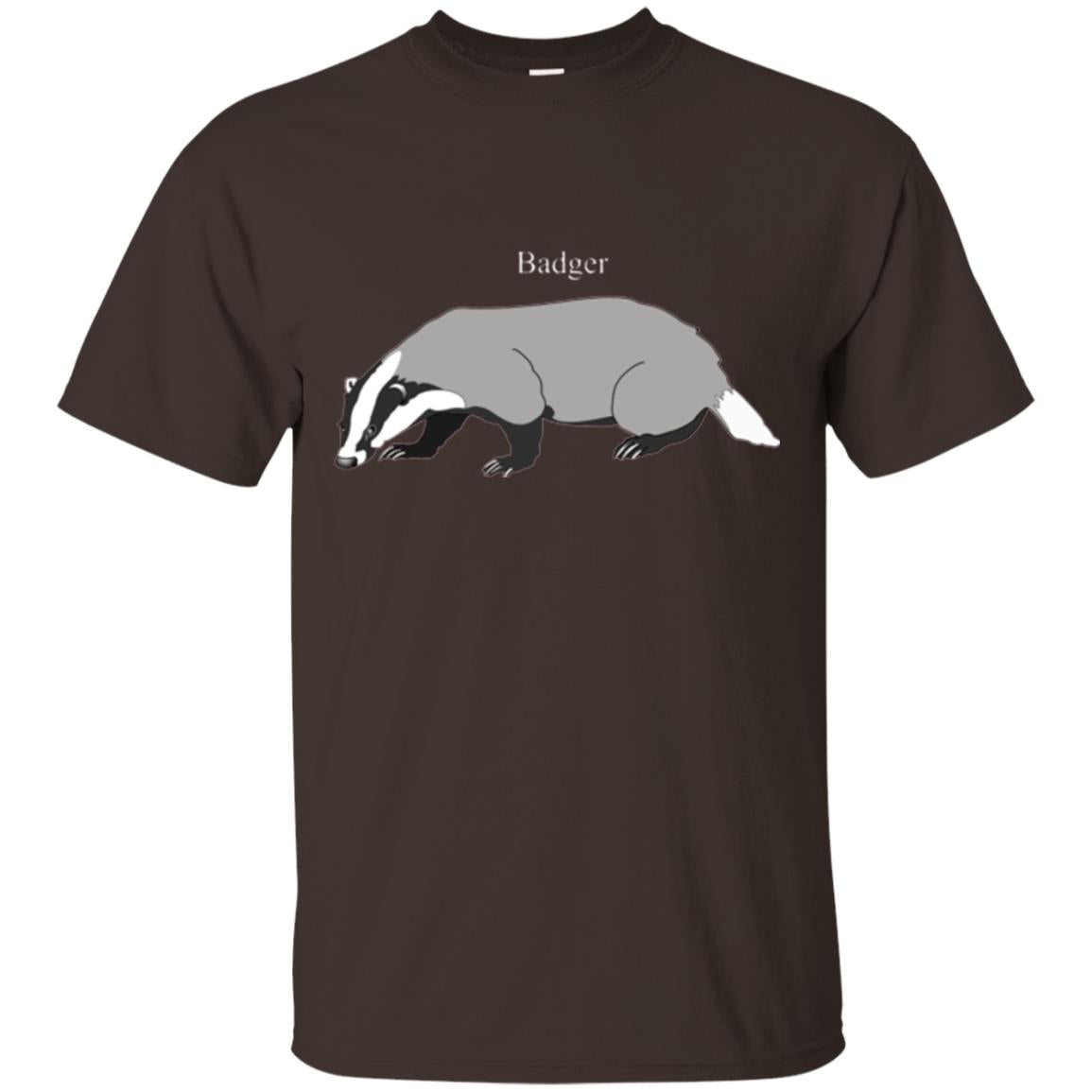 Fierce Badger T-shirt Dark Chocolate