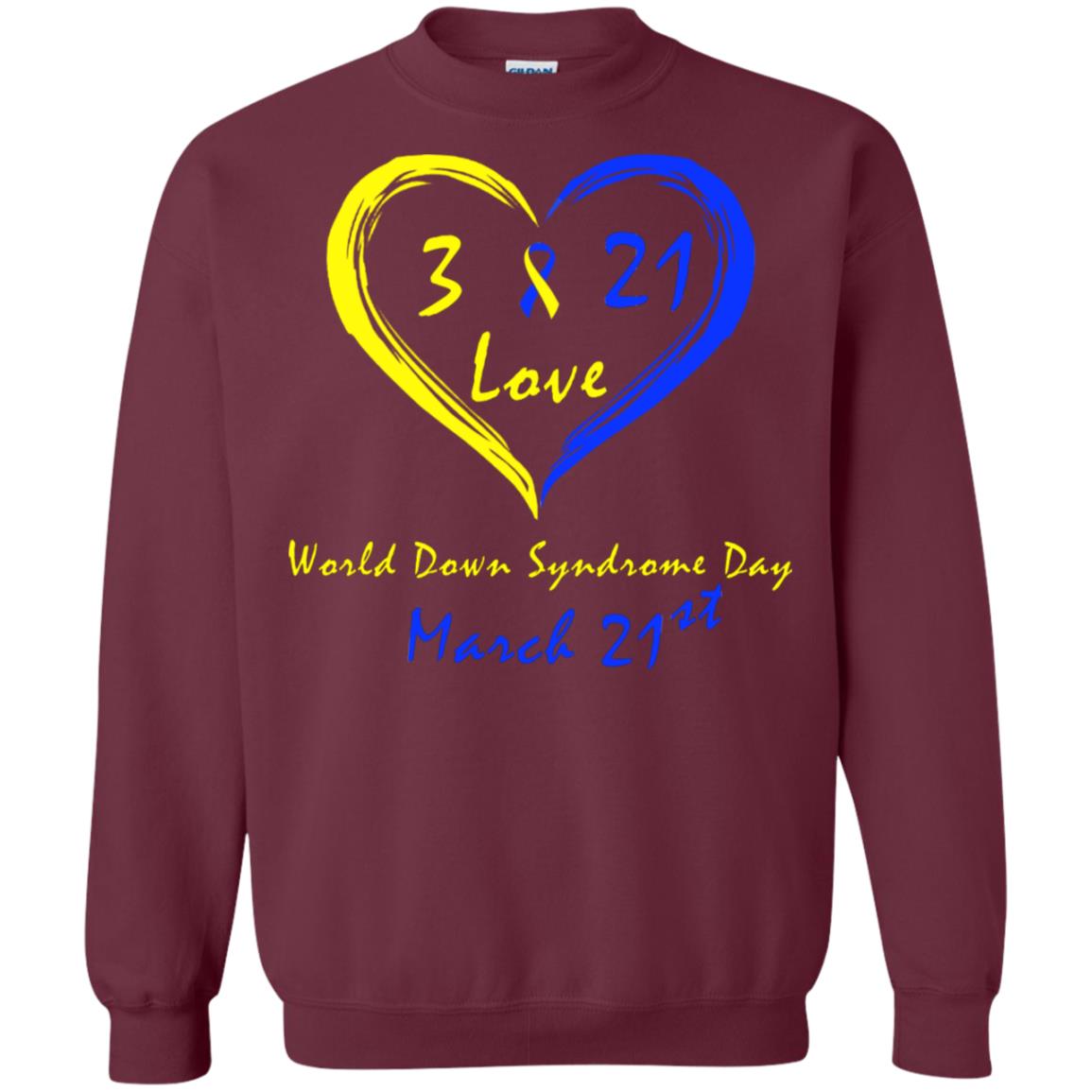 World Down Syndrome Day 21st March Shirt Maroon