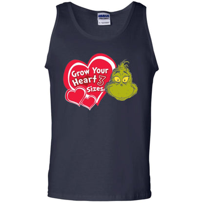 Dr. Seuss Grinch T-shirt Grow Your Heart 3 Sizes Navy
