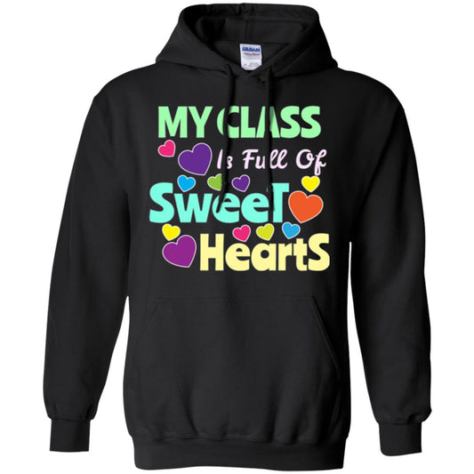 Valentines Day T-shirt I Love My Sweet Hearts Black