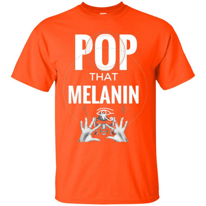 Pop That Melanin African American Nubian T-shirt Orange