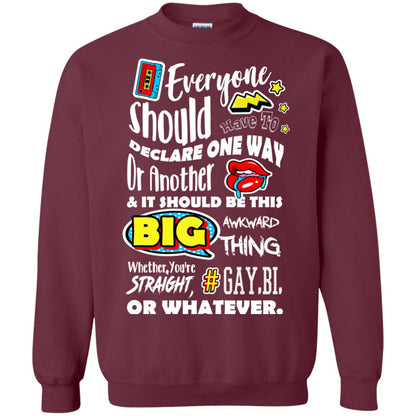 Whether You_re Straight Gay Bi Or Whatever Lgbt Shirt Maroon