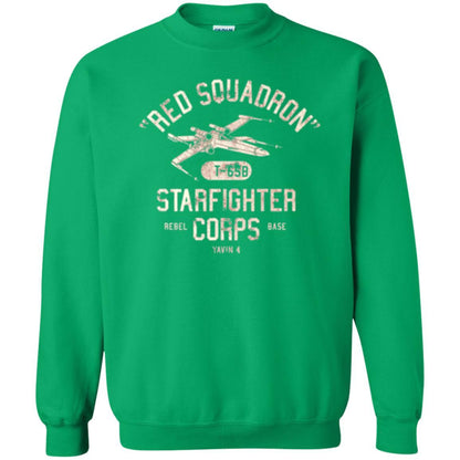 Film T-shirt Red Squadron T-65b Starfighter Rebel Corps Base Irish Green