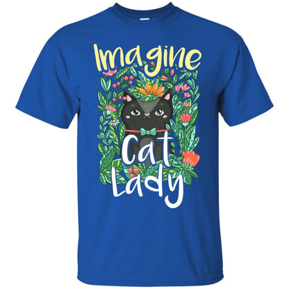 Imagine Cat Lady Cat Lover Shirt Royal