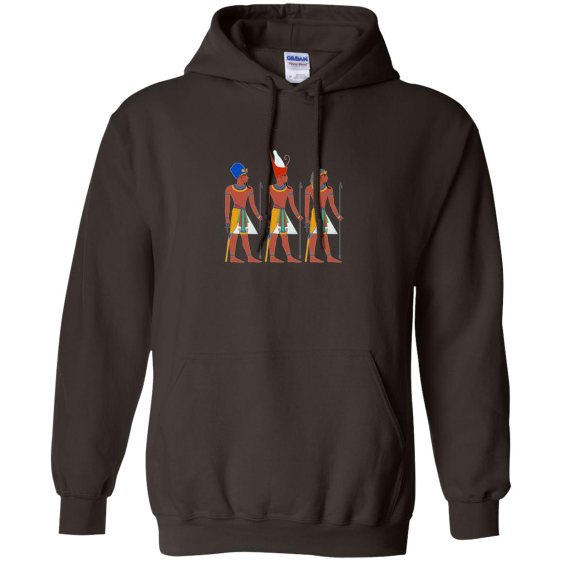 Ancient Egypt Pharaoh Art T-shirt Dark Chocolate