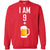 I Am 9 Plus 1 Beer 10th Birthday ShirtG180 Gildan Crewneck Pullover Sweatshirt 8 oz.