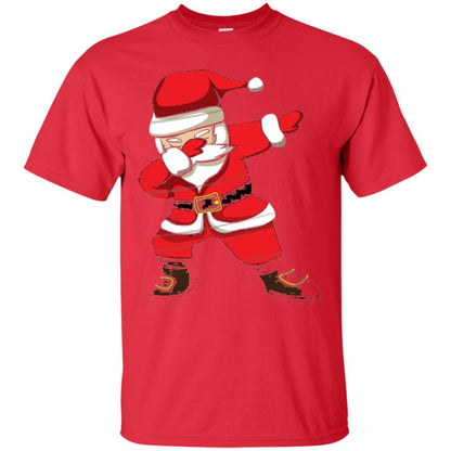 Christmas T-shirt Dabbing Santa Christmas T-shirt Red