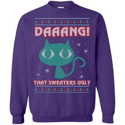 Cat Lovers T-shirt Daaang! That Sweaters Ugly Purple