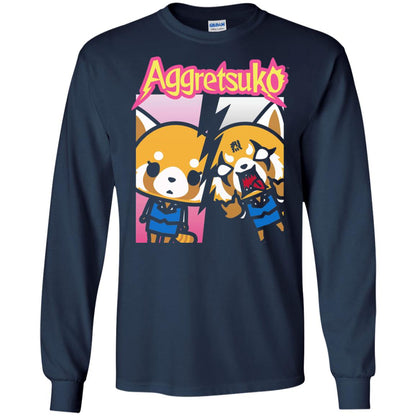Aggretsuko Split Personality T-shirt Navy