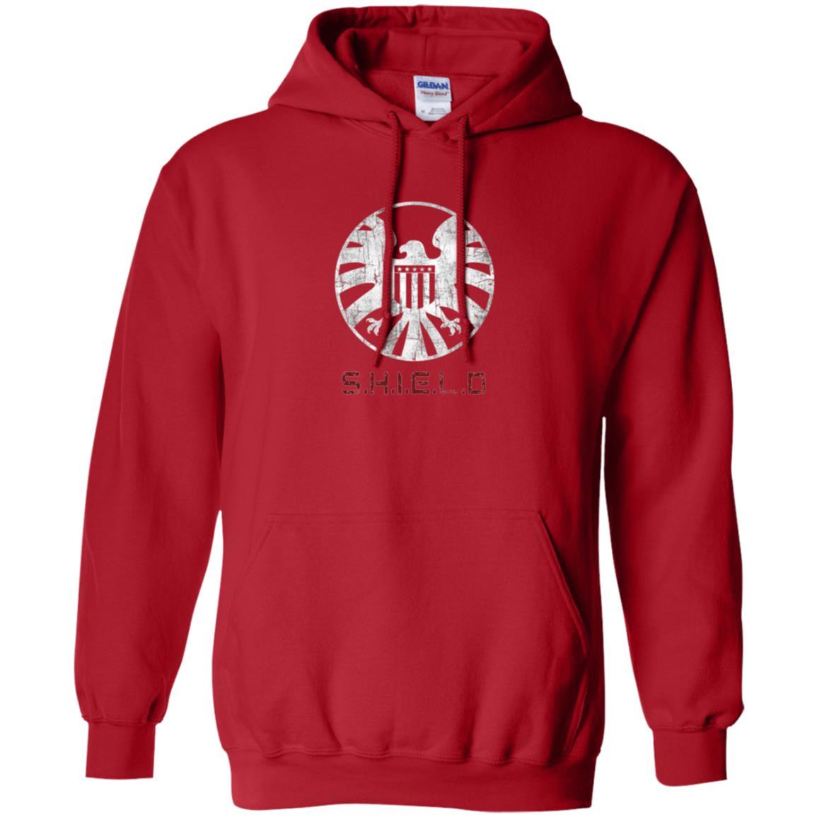 Film T-shirt Agents Of Shield Distressed Logo Graphic Red