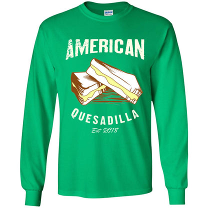 American Quesadilla Est 2018 Grilled Cheese T-shirt Irish Green