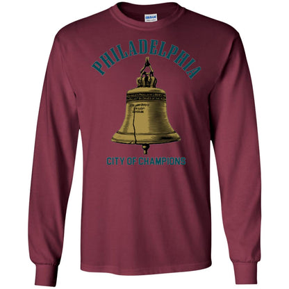 Football T-shirt Philadelphia City Of Champions Maroon