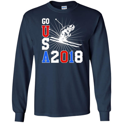 Alpine Skiing T-shirt Go Usa 2108 Cool Navy
