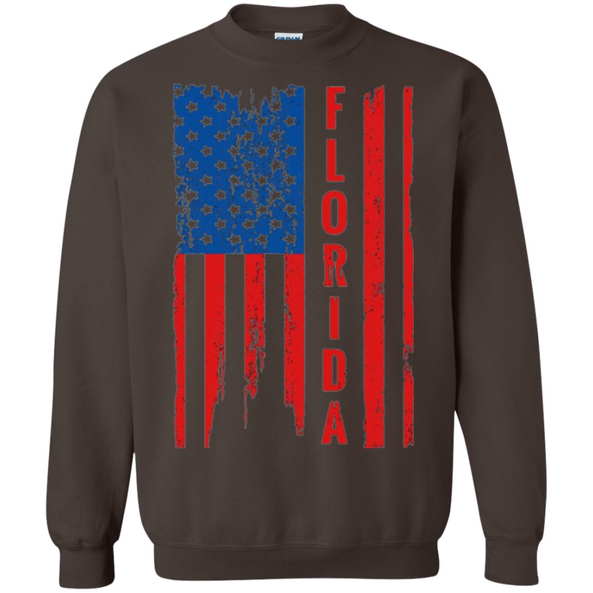 Florida State T-shirt American Flag Dark Chocolate