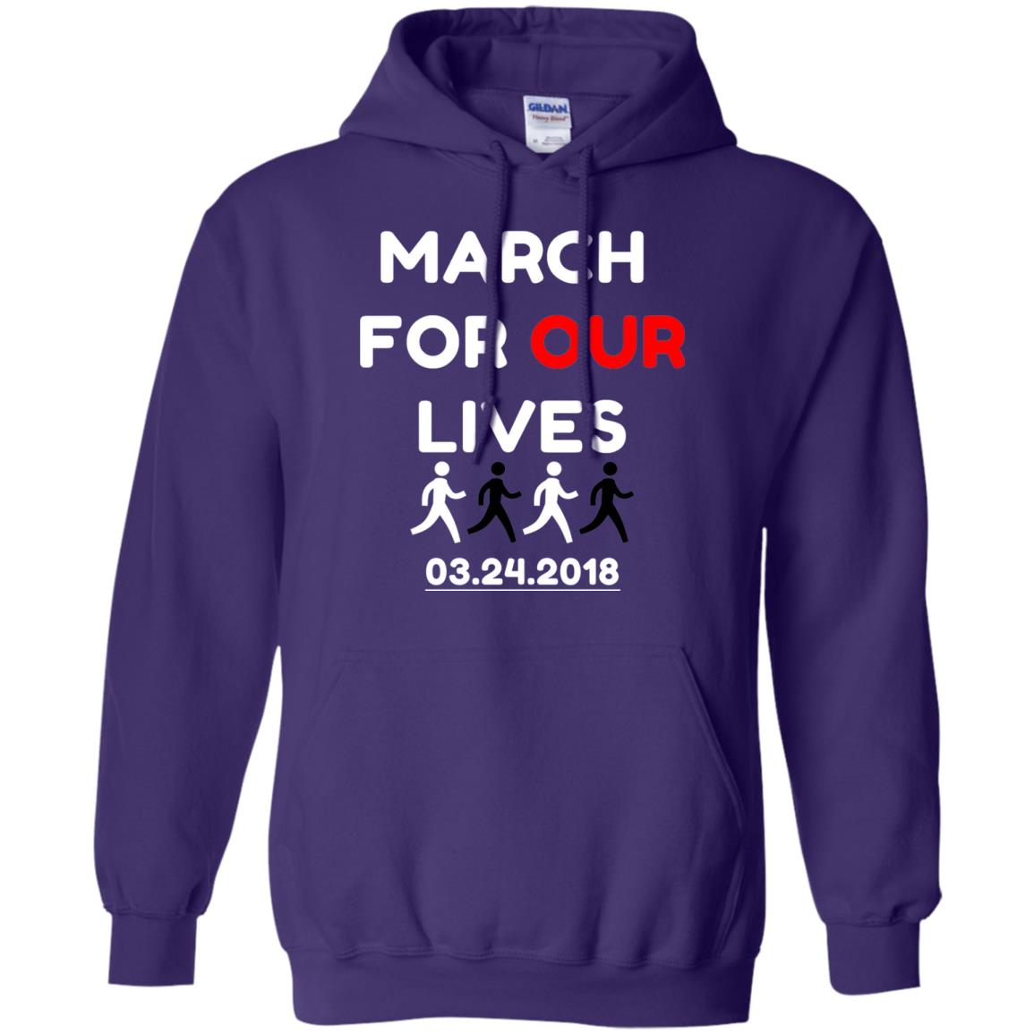 March For Our Lives Gun Control T-shirt Purple