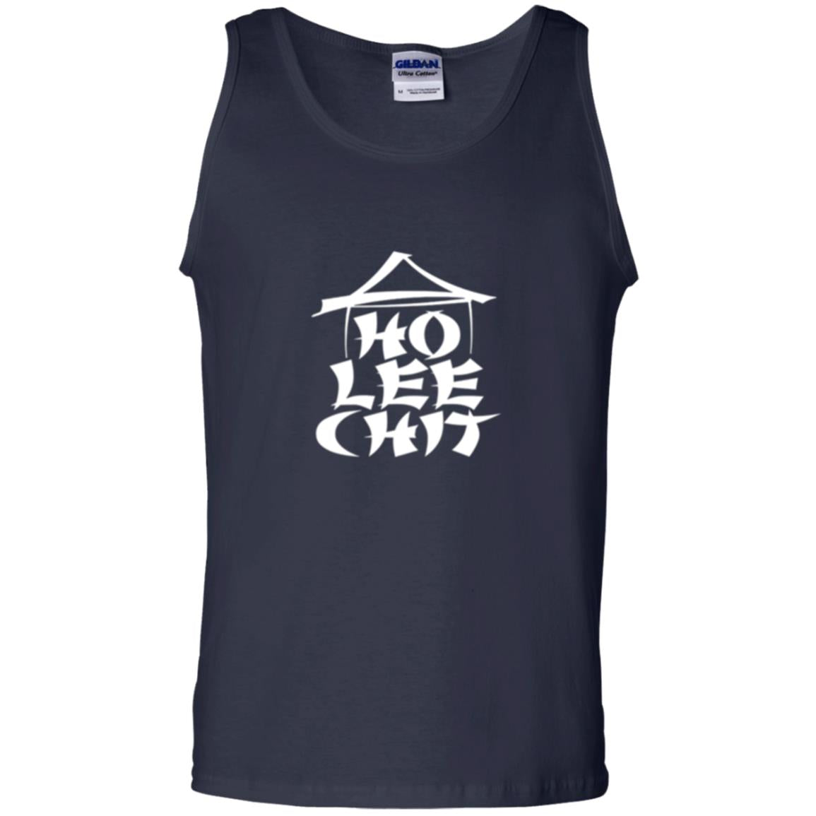 Funny Holy Chinese Words T-shirt Ho Lee Chit Navy