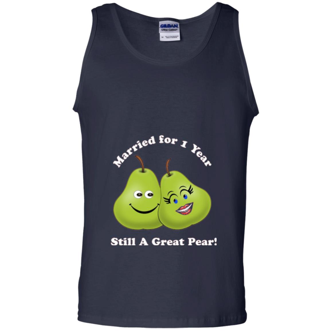 Married For 1 Year Still A Great Pear 1st Anniversary T-shirt Navy