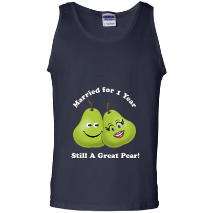 Married For 1 Year Still A Great Pear 1st Anniversary T-shirt Navy