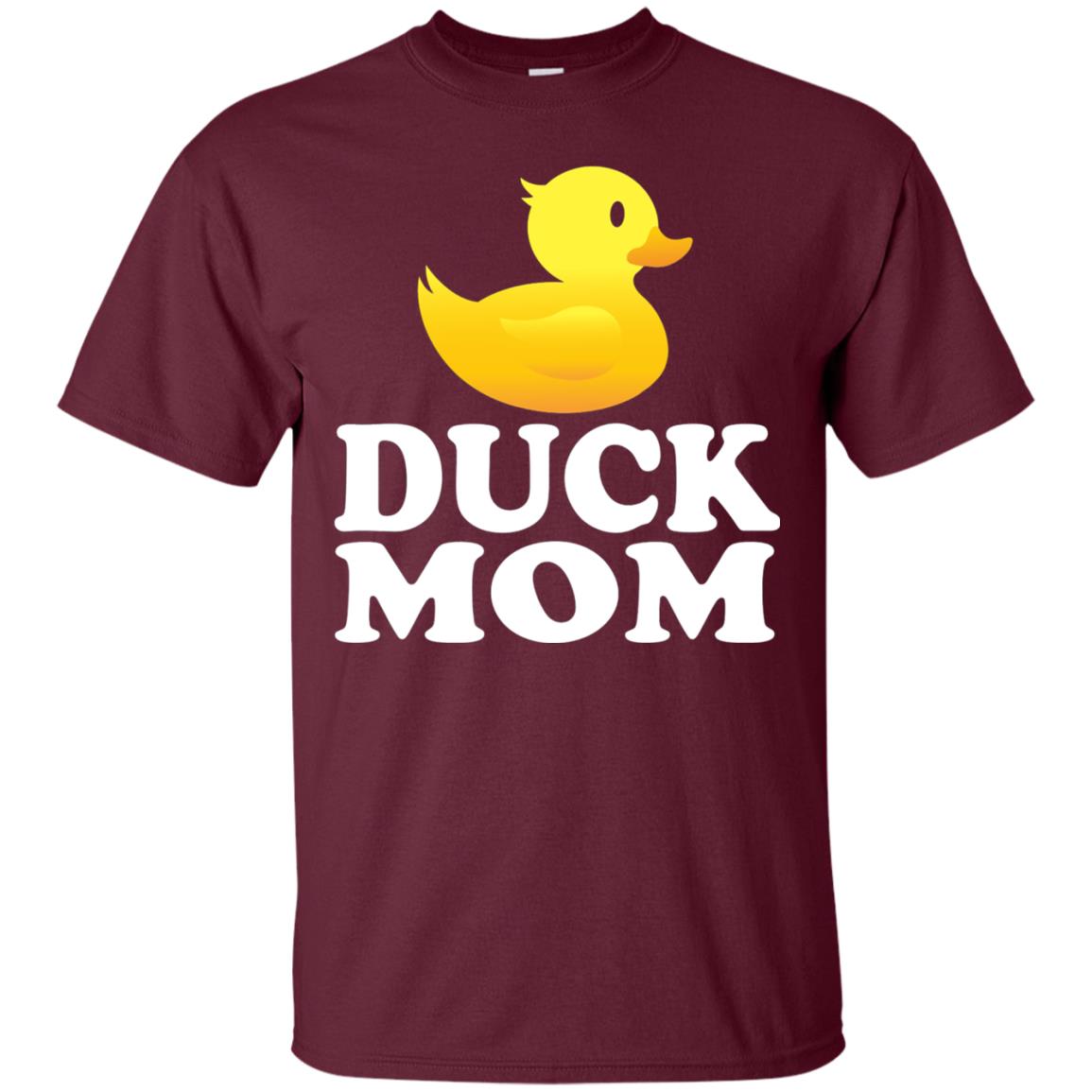 Duck Mom Funny Bird Lover T-shirt Maroon