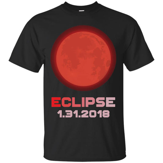 Eclipse January 31st 2018 Total Lunar Eclipse T-shirt Black