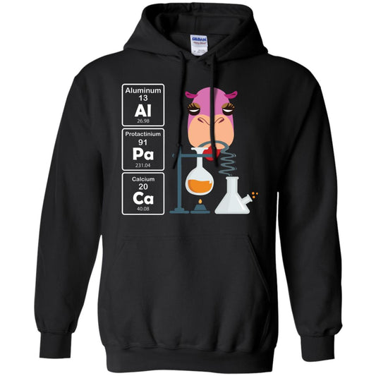Al-pa-ca Funny Element Chemistry Alpaca Lover Shirt Black