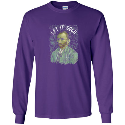 Artist T-shirt Vincent Van Let It Gogh Purple