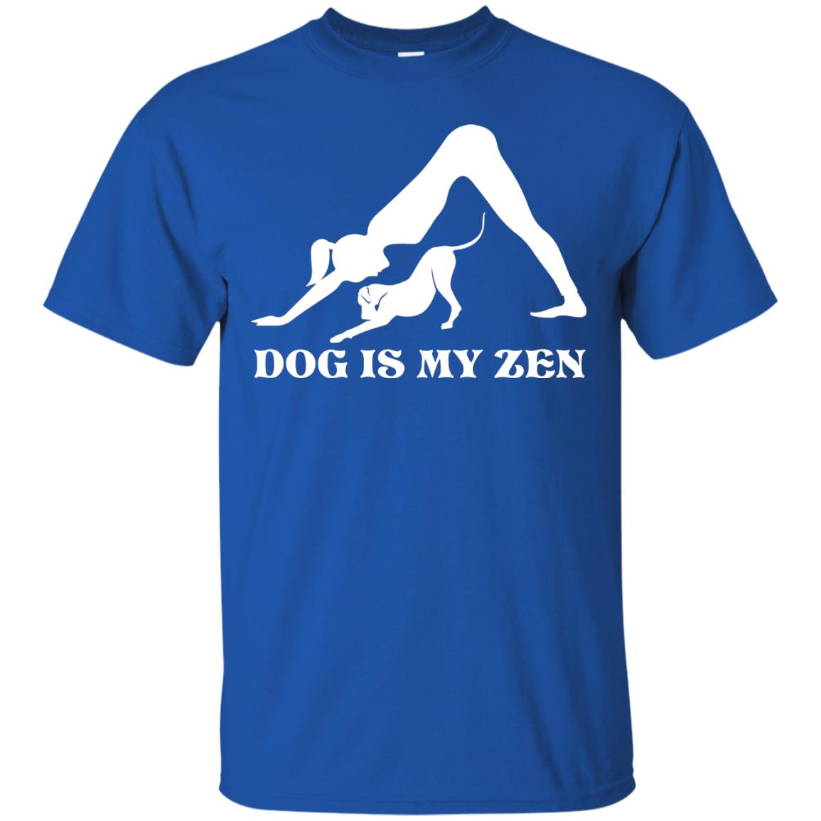 Yoga Dog T-shirt Dog Is My Zen Royal