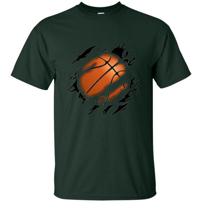 Basketball Lover T-shirt Basketball In Me Forest Green