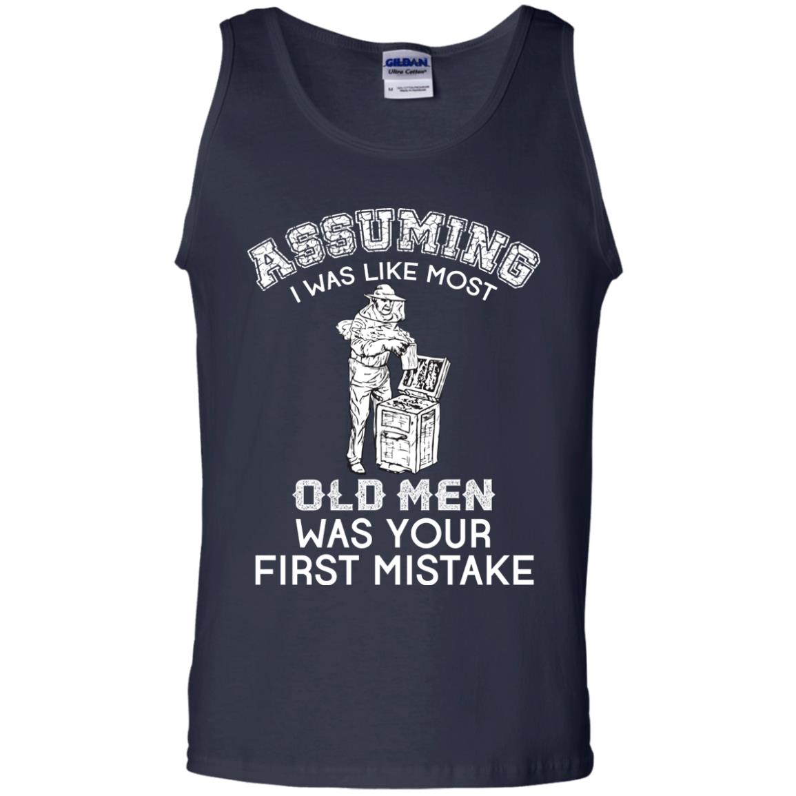 Assuming I Was Like Most Old Men Beekeeper T-shirt Navy