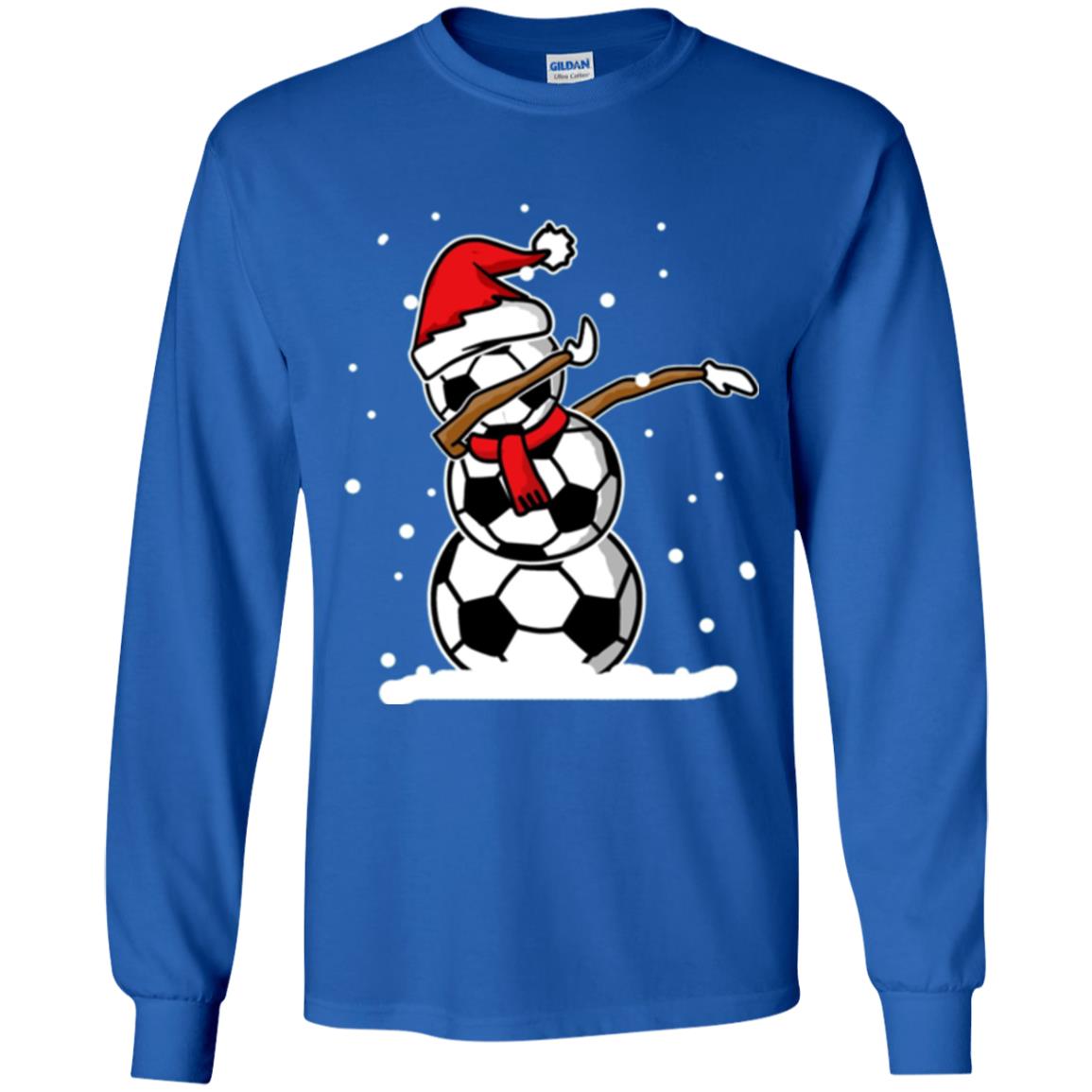 Christmas T-shirt Dabbing Snowman Ball Royal