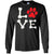 Dog Lover T-shirt Love My Dog Red Pawprint
