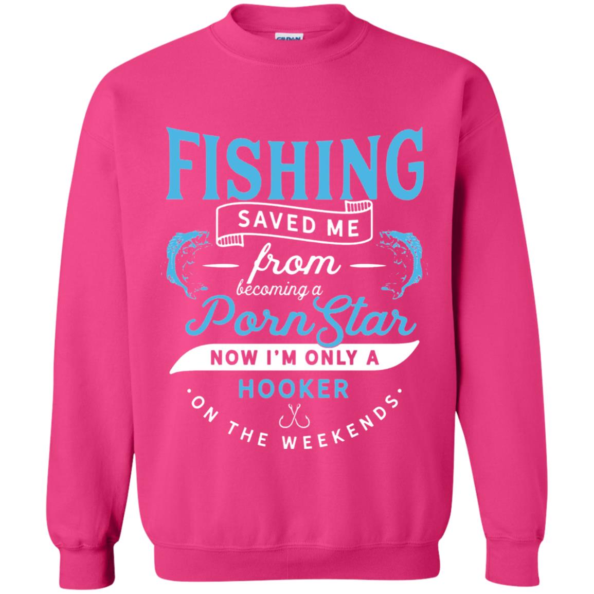 Funny Fishing Tshirts Im Only A Hooker On The Weekends Heliconia