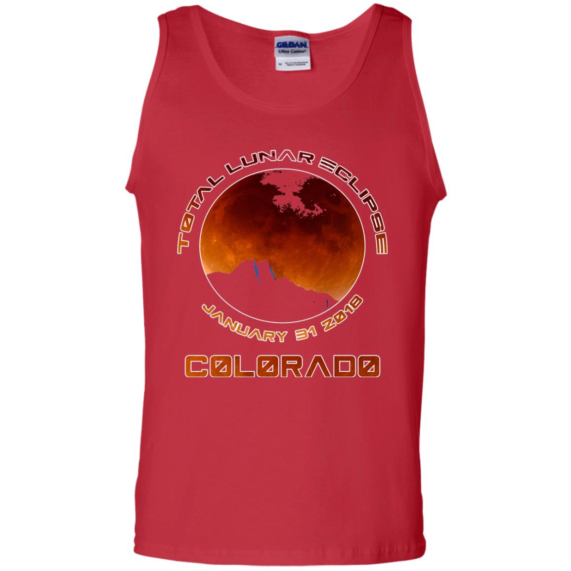 Colorado Lunar Eclipse 2018 T-shirt January 31 Red