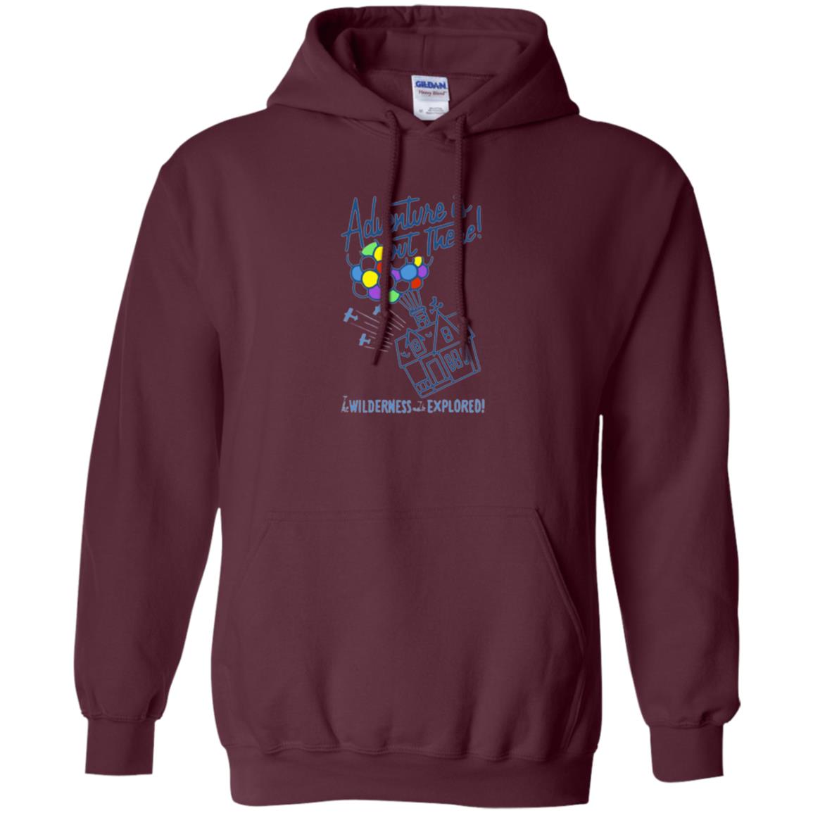 Adventure Is Out There T-shirt Maroon