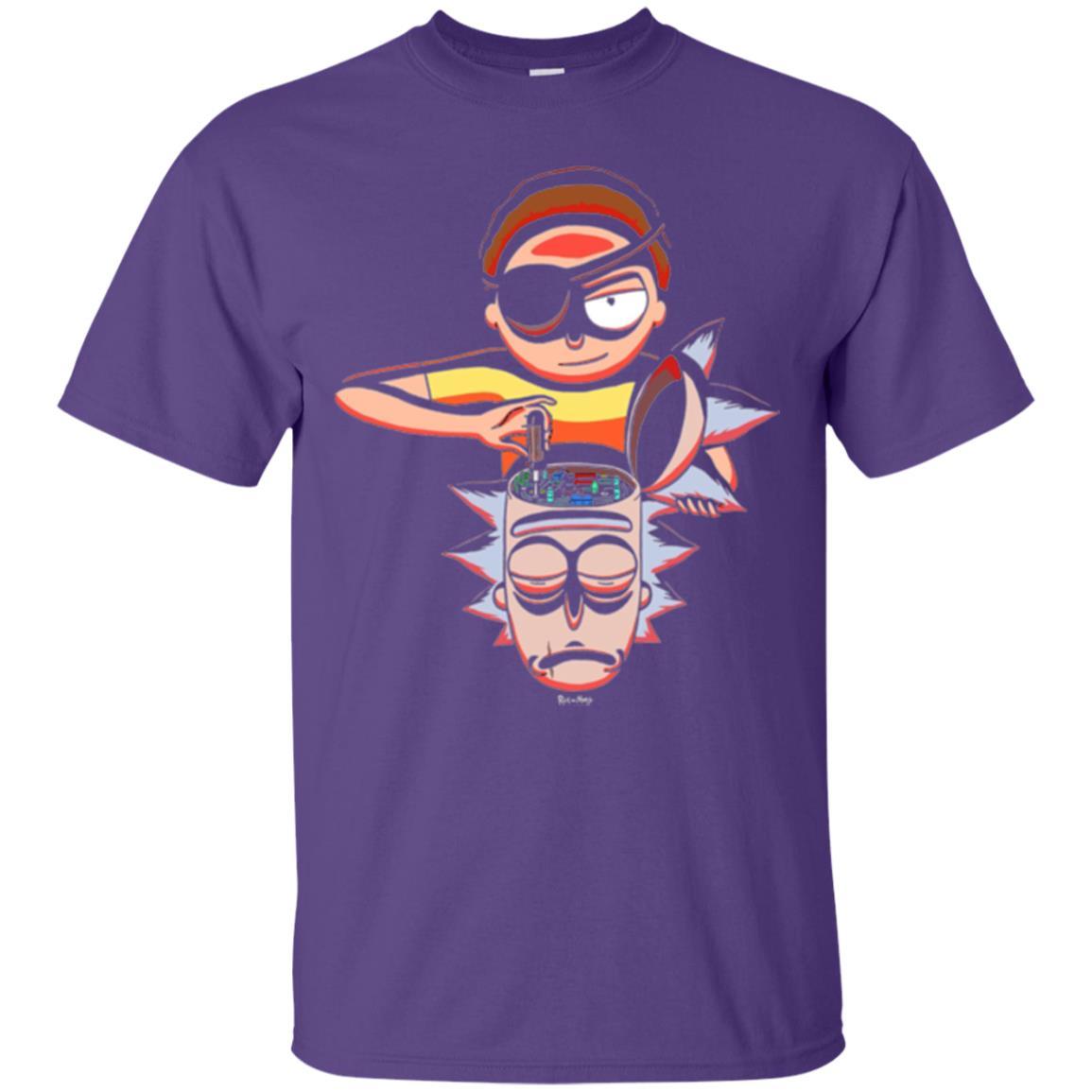 Film T-shirt Cartoon Lover Evil Morty Purple