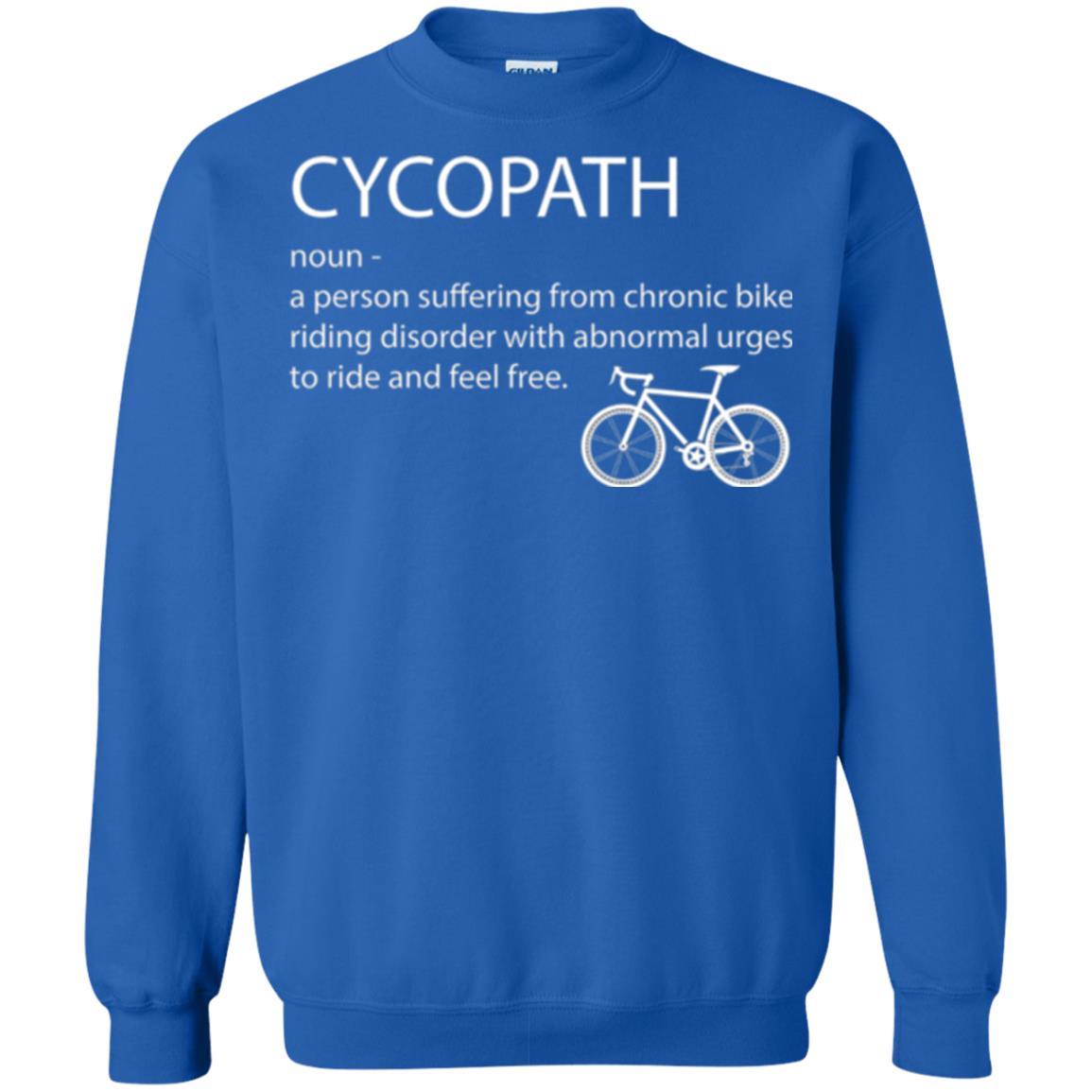 Biker T-shirt Cycopath Definition T-shirt Royal