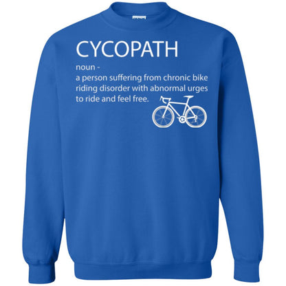 Biker T-shirt Cycopath Definition T-shirt Royal