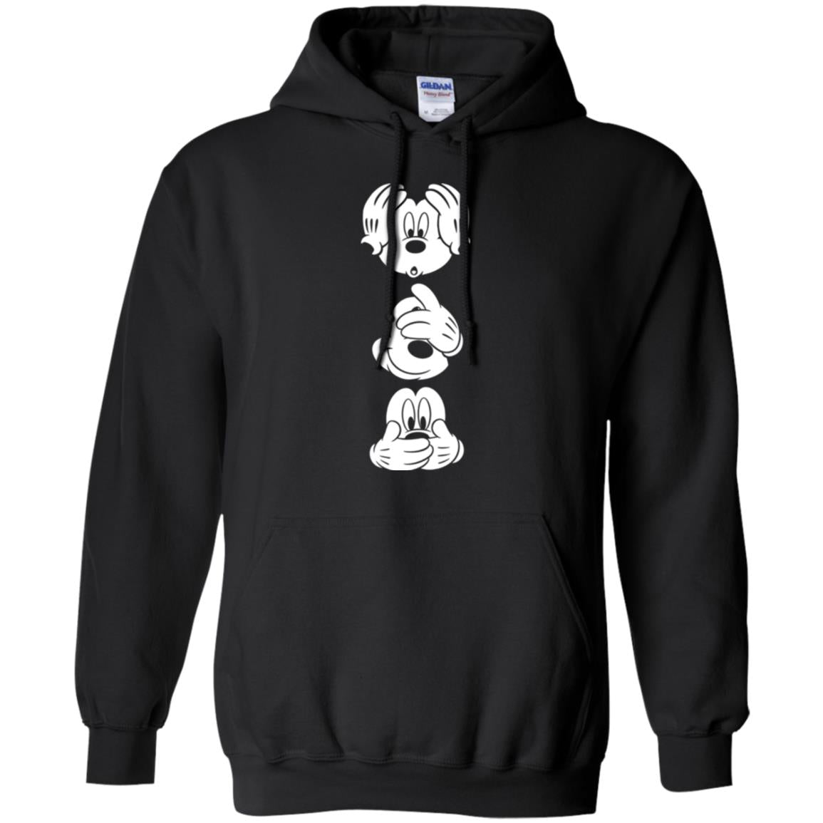Cartoon T-shirt Disney Mickey Mouses Graphic Black