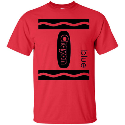 Blue Crayon Halloween Couple Friend Group Costume T-shirt Red